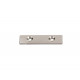 Ímã de neodímio bloco 40 x 10 x 2 mm c/ furos M3 - N42